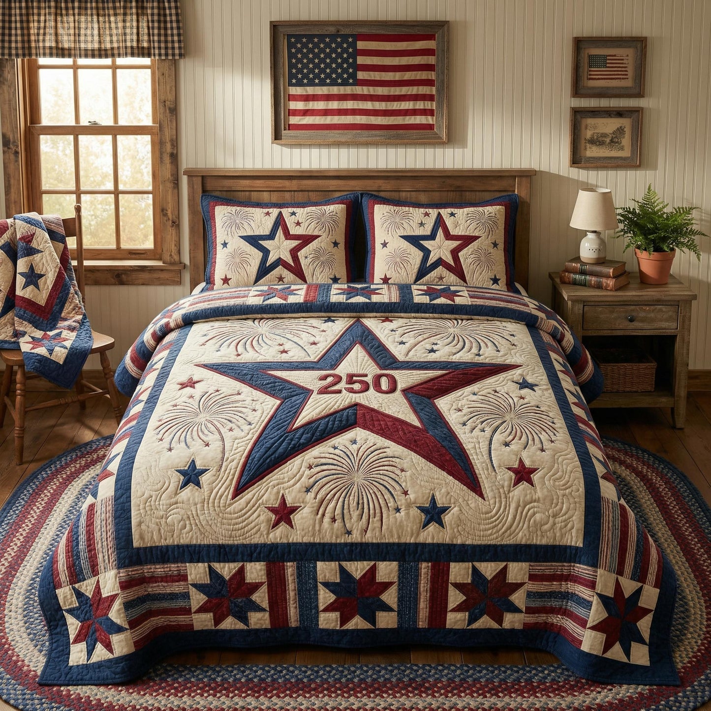 Star Legacy 3-Piece Quilted Bedding Set - Single (59" x 70")