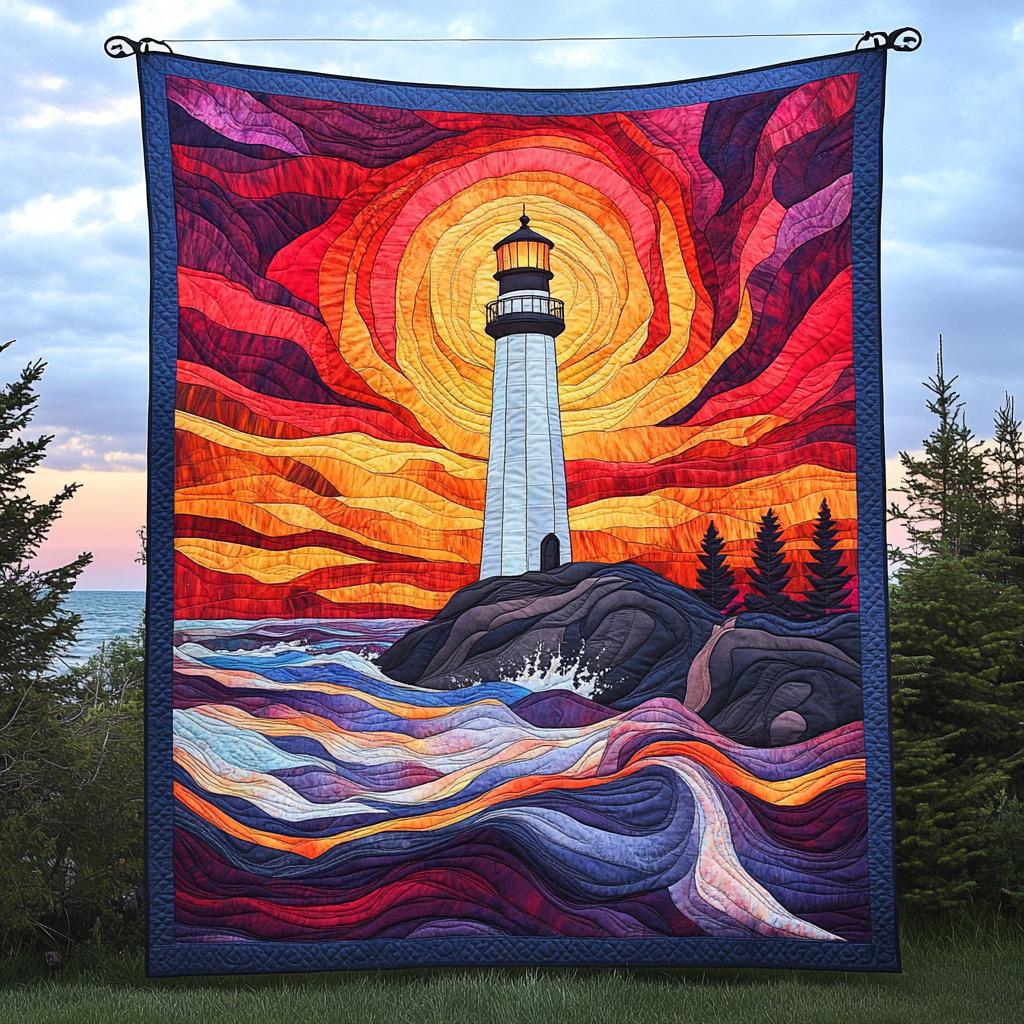Starlit Watchtower Quilted Blanket - Throw (55" x 60")