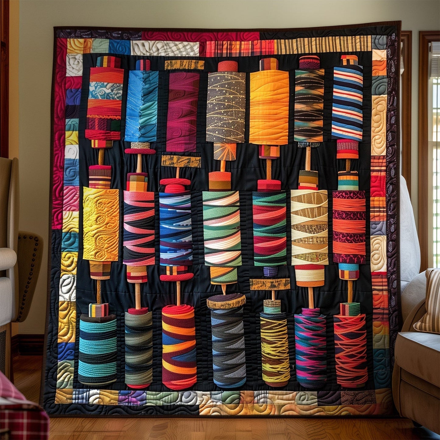 Stitcher Dream Quilted Blanket - Throw (55" x 60")