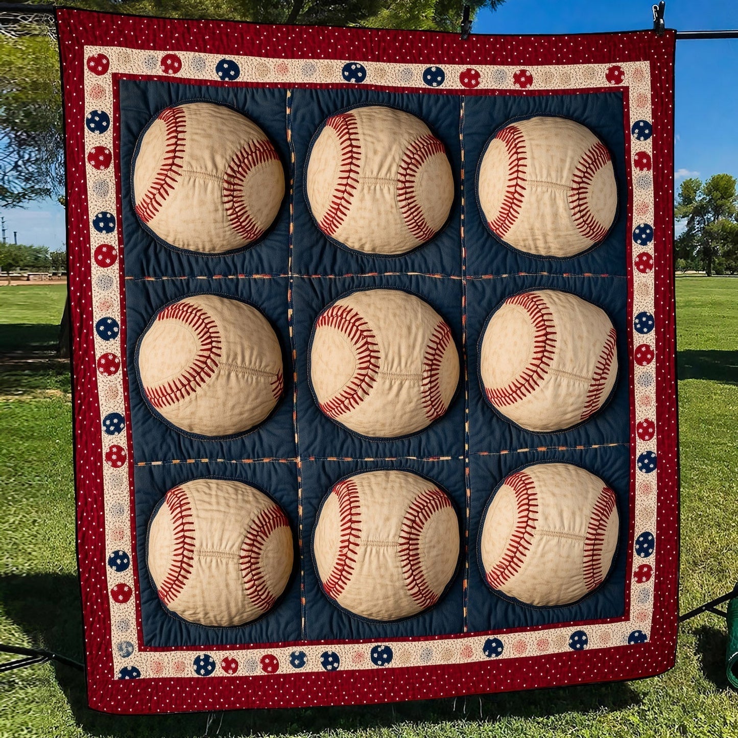Strike Zone Quilted Blanket - Throw (55" x 60")