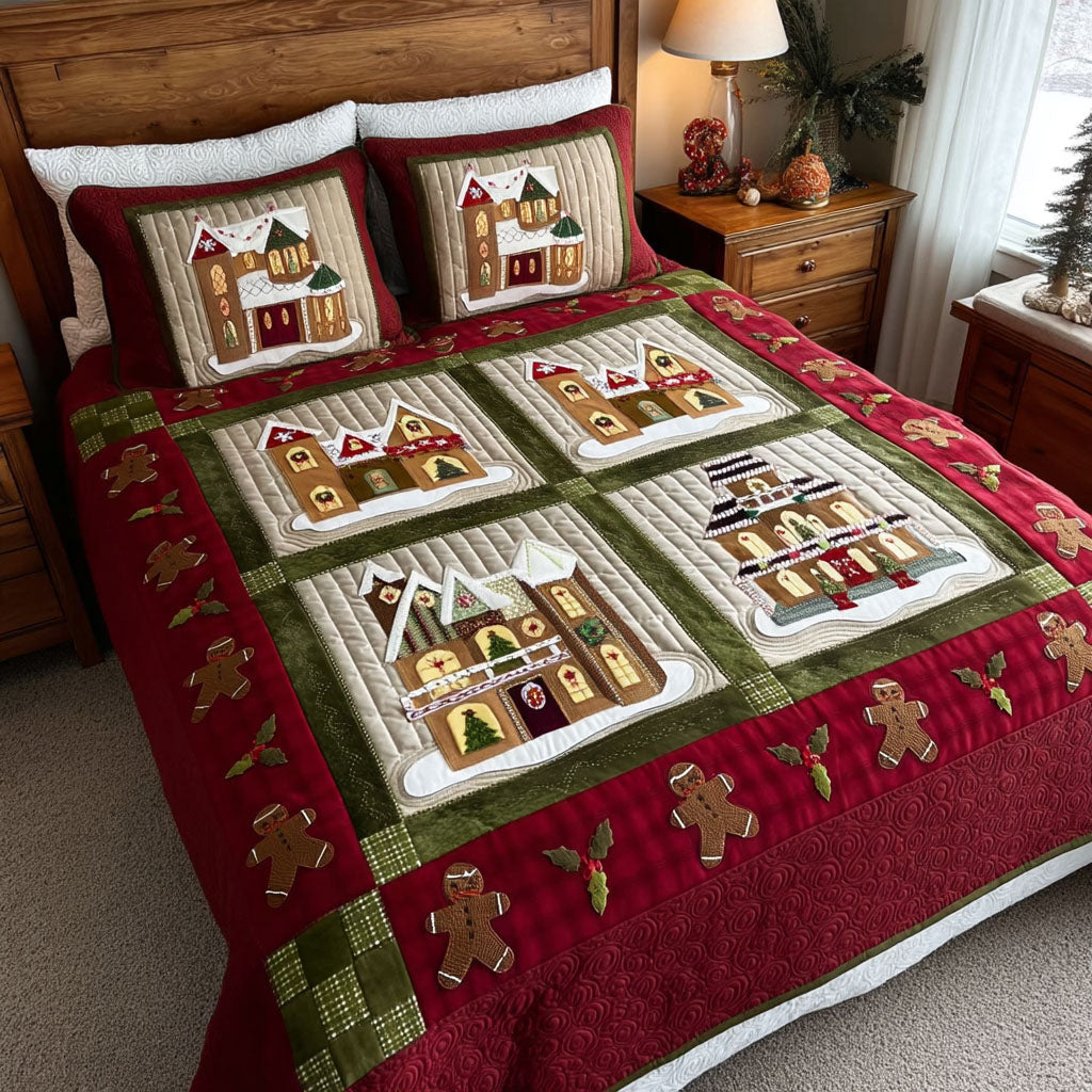 Sugar Lane 3-Piece Quilted Bedding Set - Single (59" x 70")
