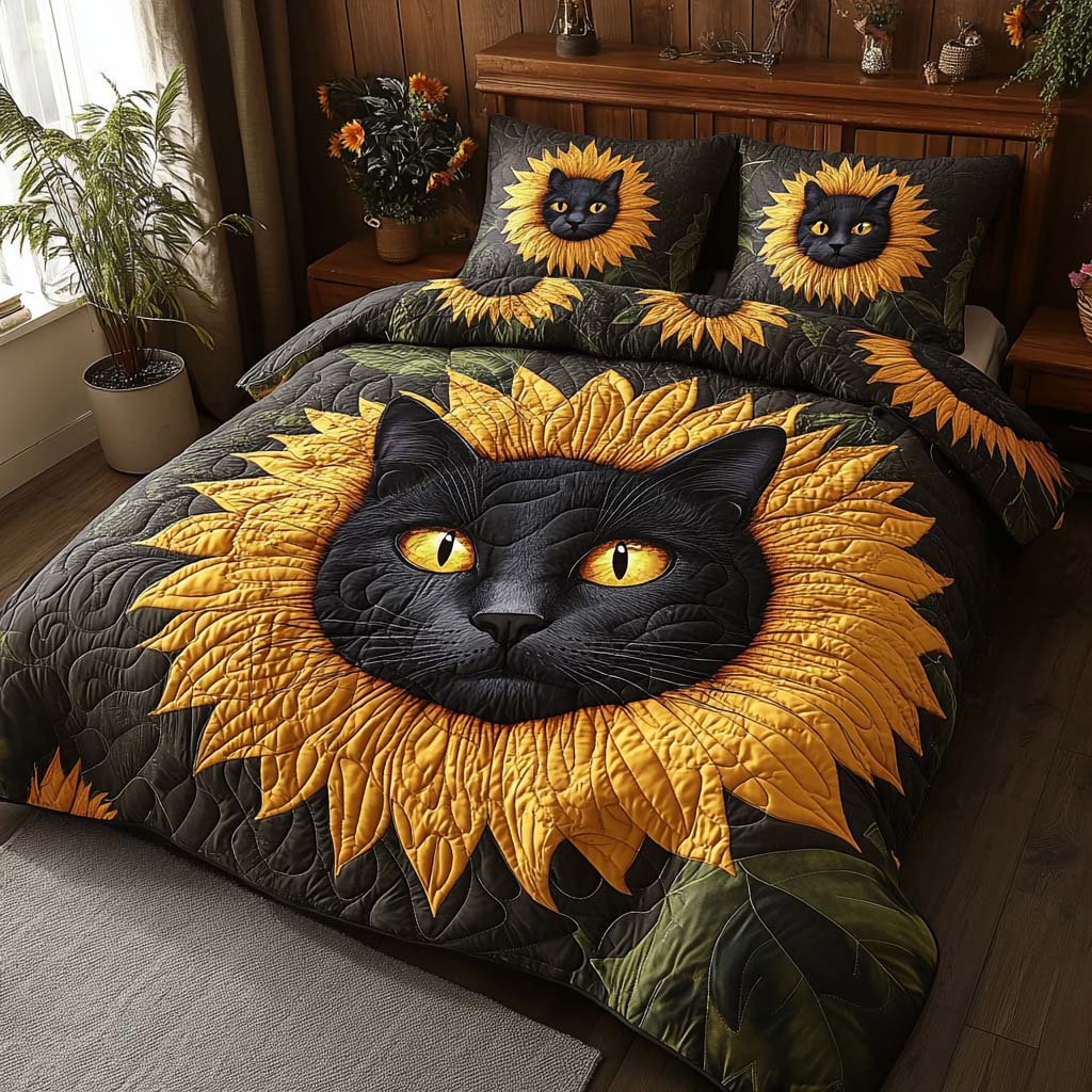 Sun Whiskers 3-Piece Quilted Bedding Set - Single (59" x 70")