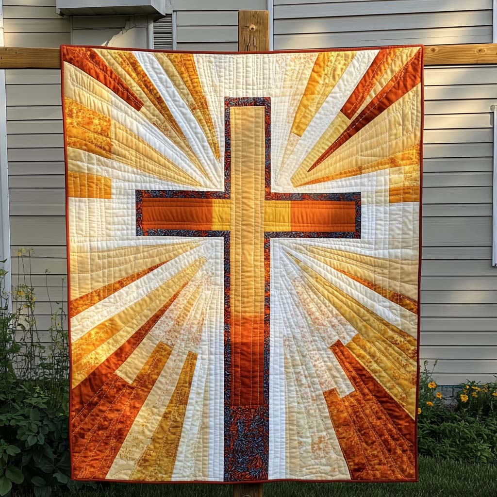 Sunburst Quilted Blanket - Throw (55" x 60")
