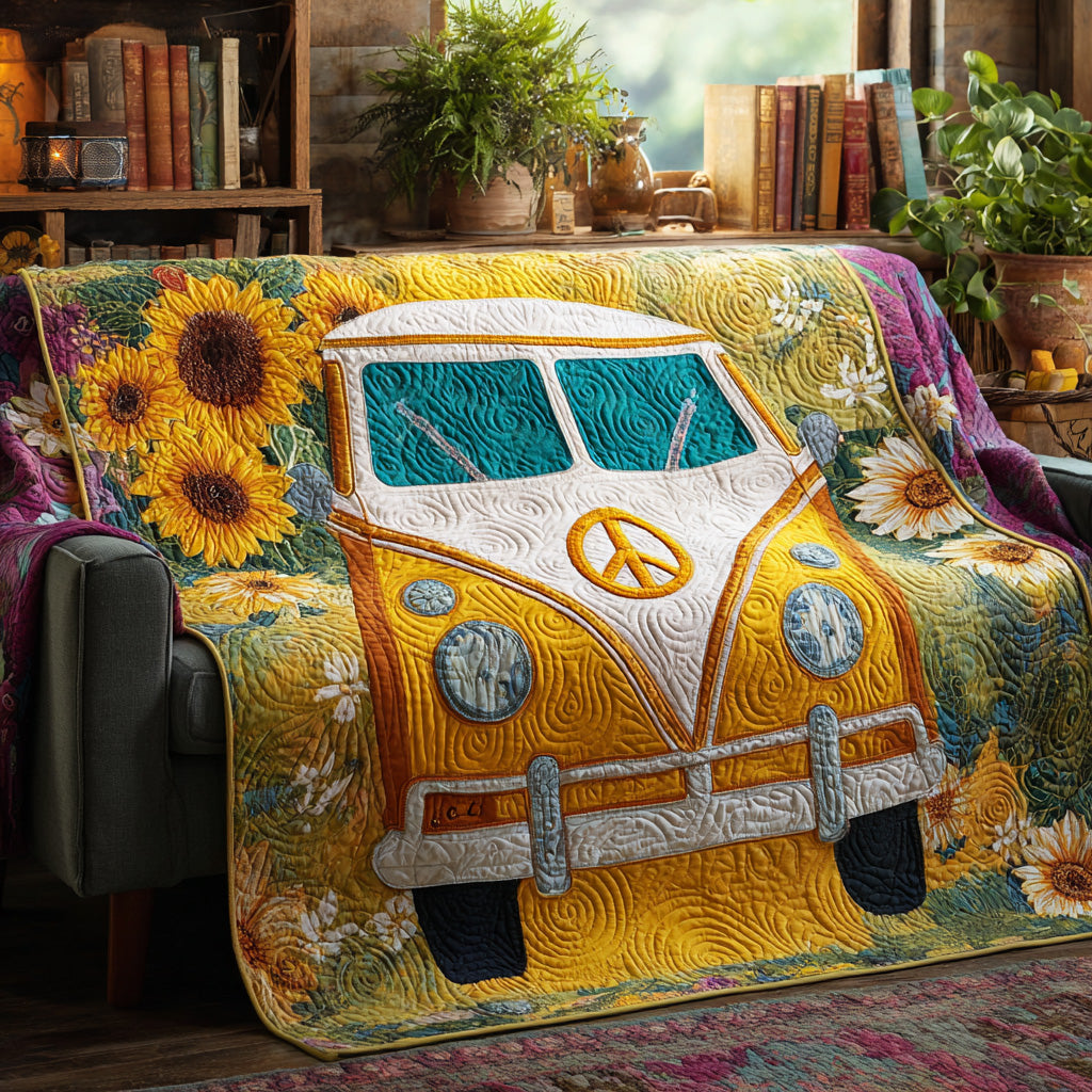 Sunflower Cruiser Quilted Blanket - Baby (30" x 40") - Pack 1