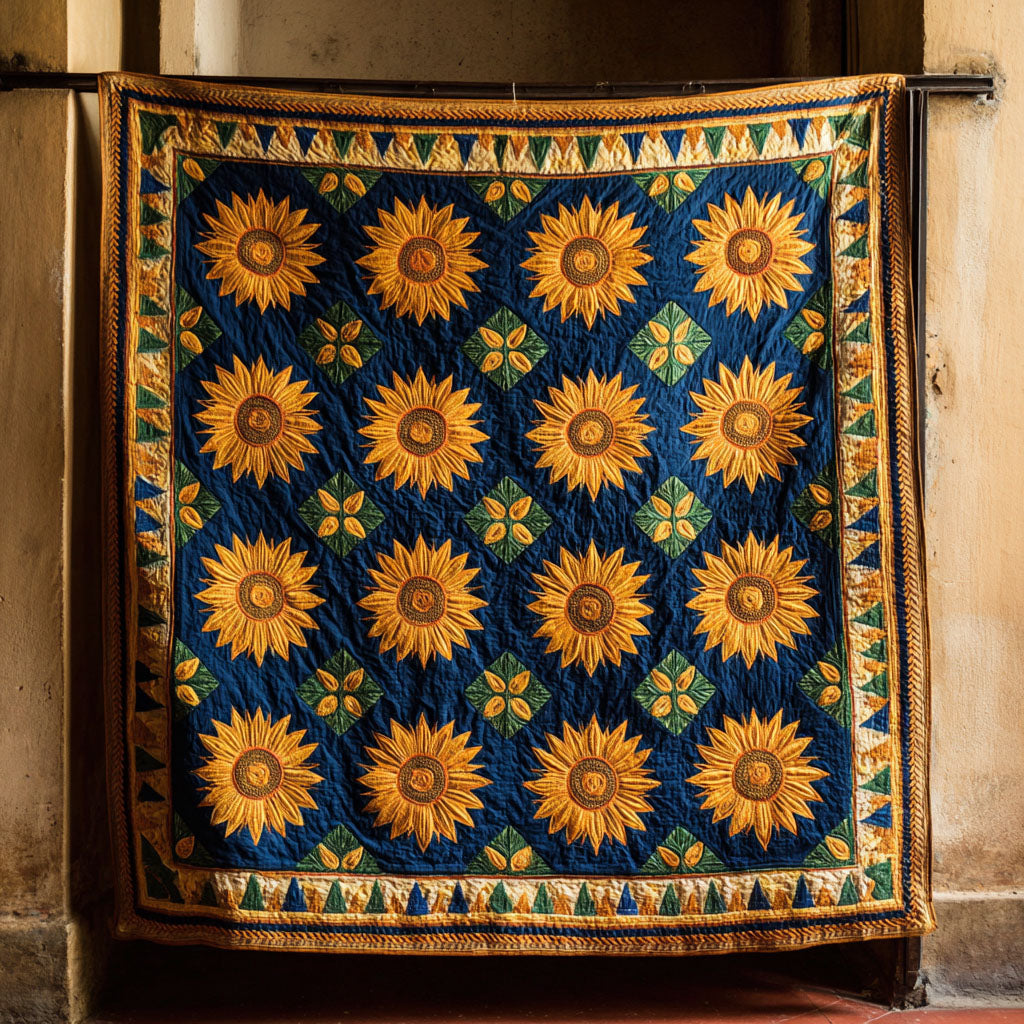 Sunflower Essence Quilted Blanket - Baby (30" x 40") - Pack 1