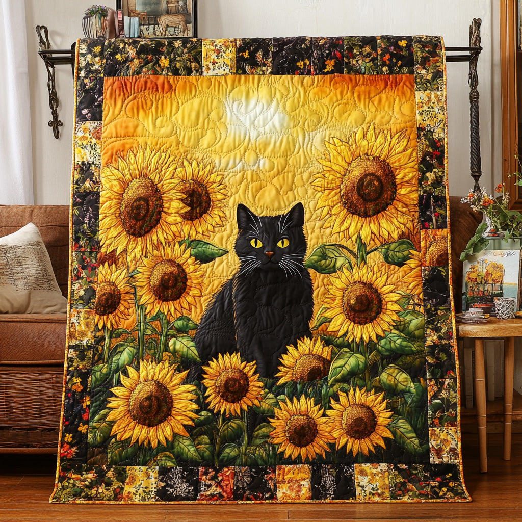Sunflower Gaze Quilted Blanket - Baby (30" x 40") - Pack 1