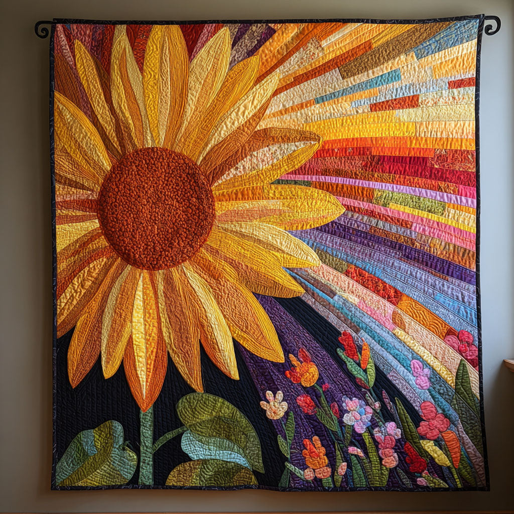 Sunflower Glory Quilted Blanket - Baby (30" x 40") - Pack 1