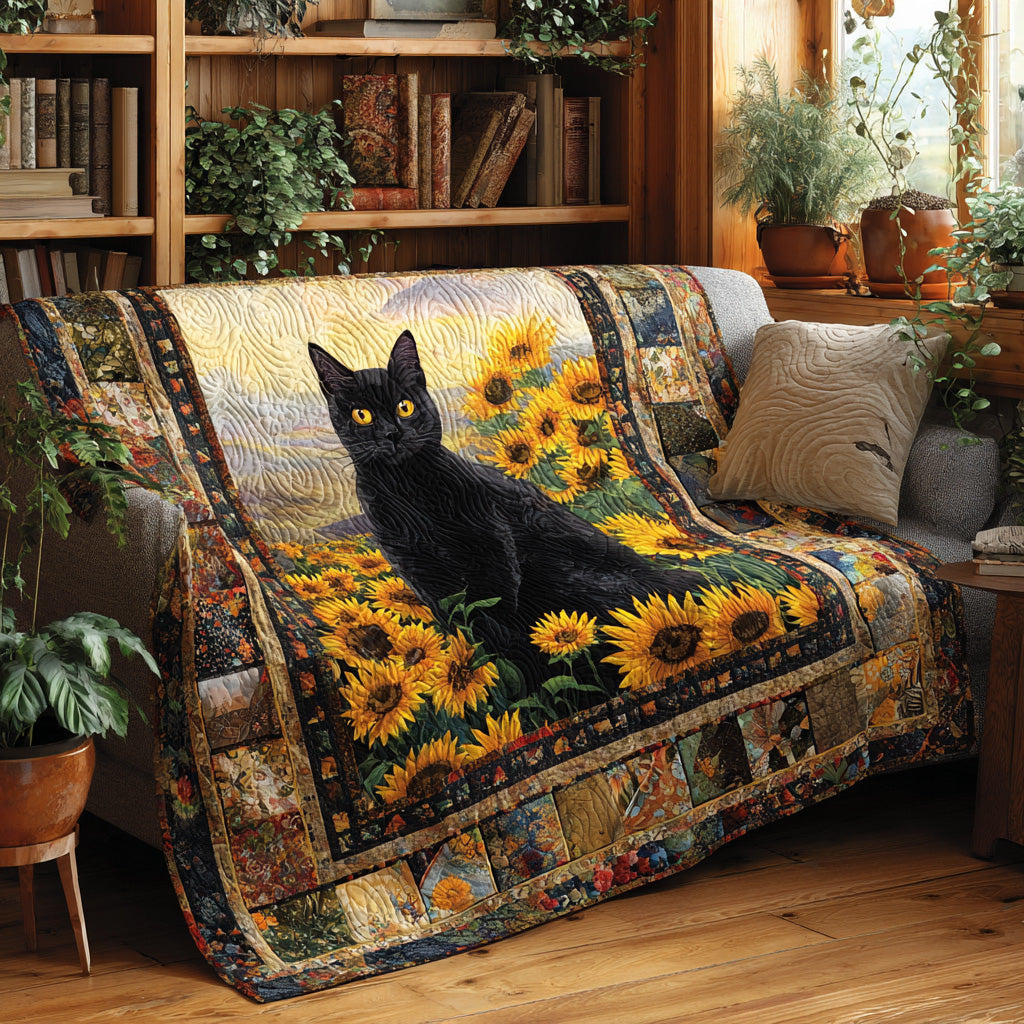 Sunflower Shadow Quilted Blanket - Baby (30" x 40") - Pack 1