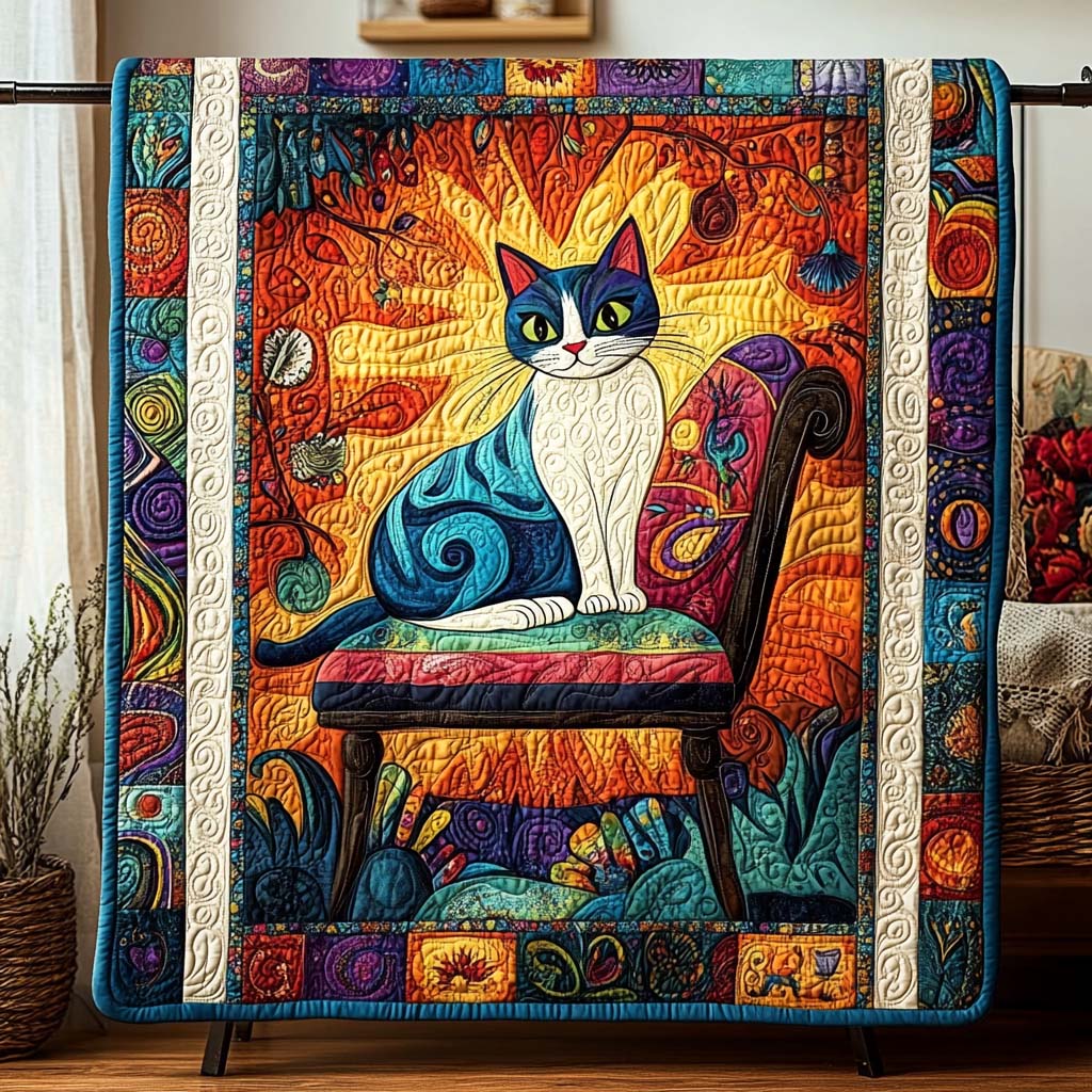 Sunlit Feline Quilted Blanket - Baby (30" x 40") - Pack 1