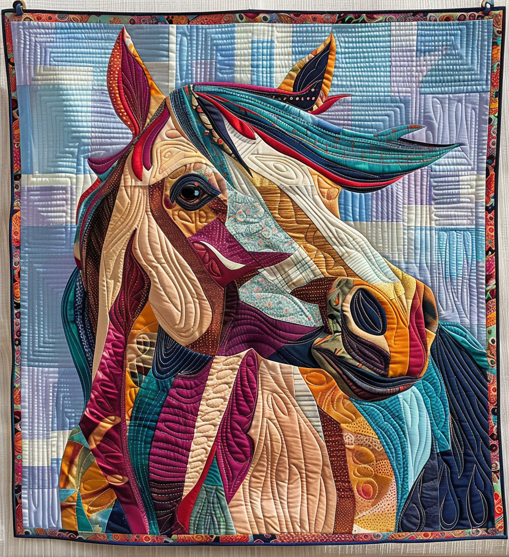 Sunlit Prairie Quilted Blanket - Throw (55" x 60")