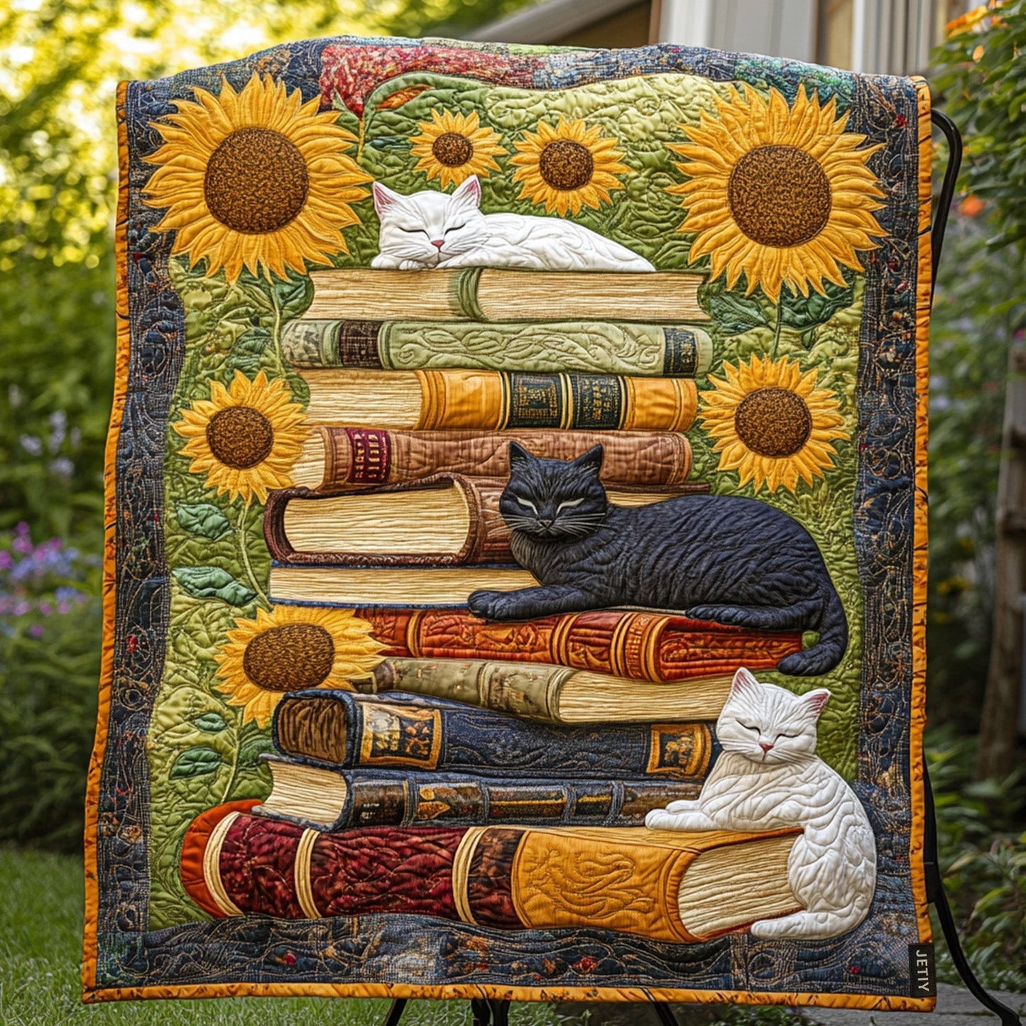 Sunlit Purrs Quilted Blanket - Baby (30" x 40")