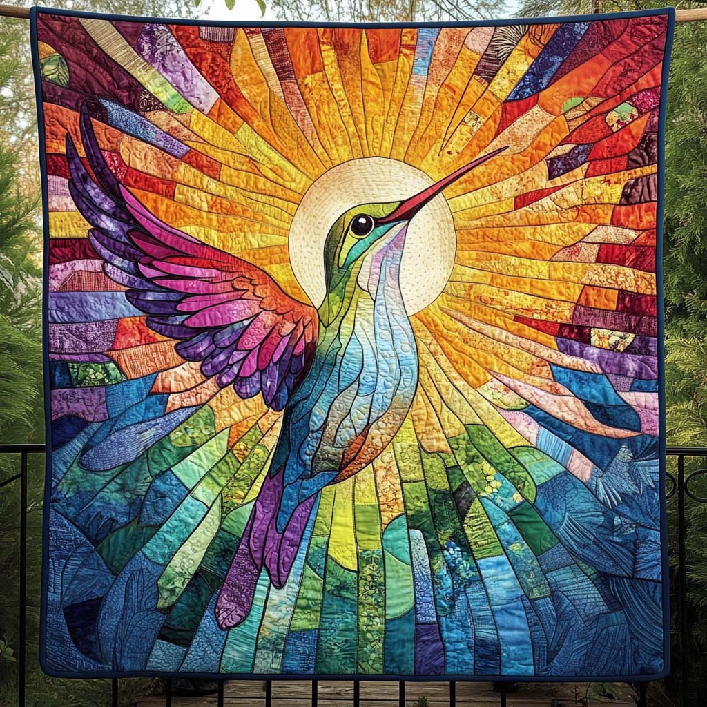 Sunlit Wings Quilted Blanket - Throw (55" x 60")