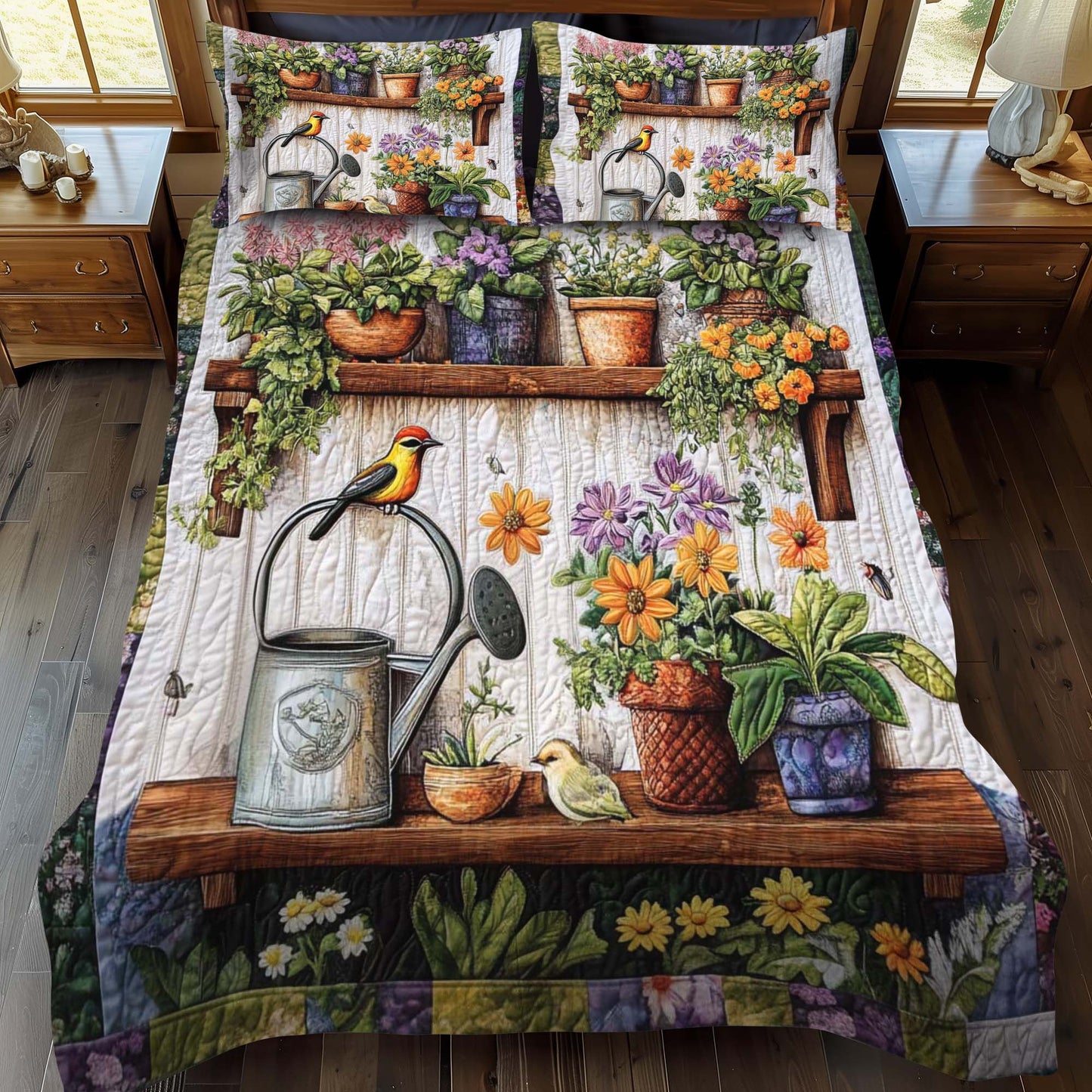 Sunny Steps 3-Piece Quilted Bedding Set - Single (59" x 70")