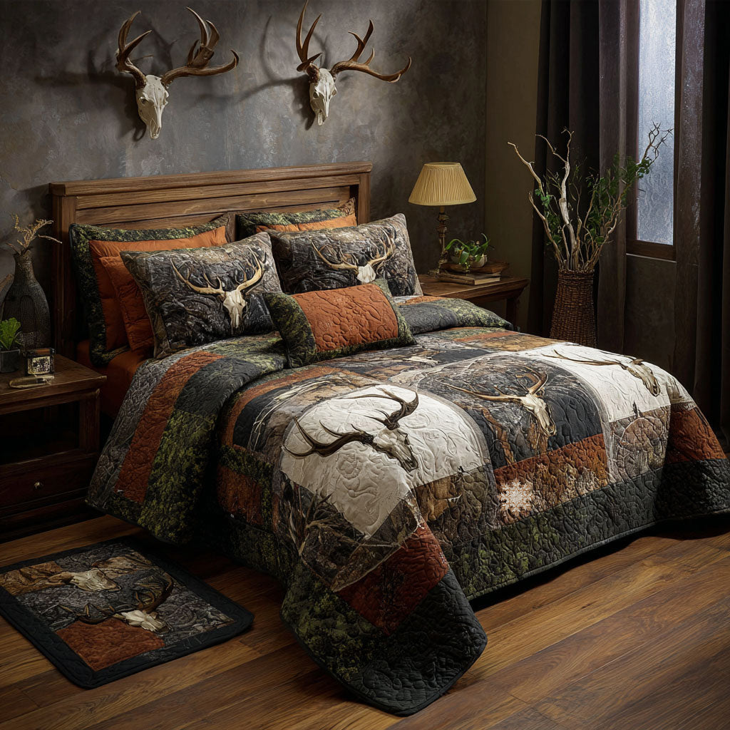 Sunset Pursuit 3-Piece Quilted Bedding Set - Single (59" x 70")