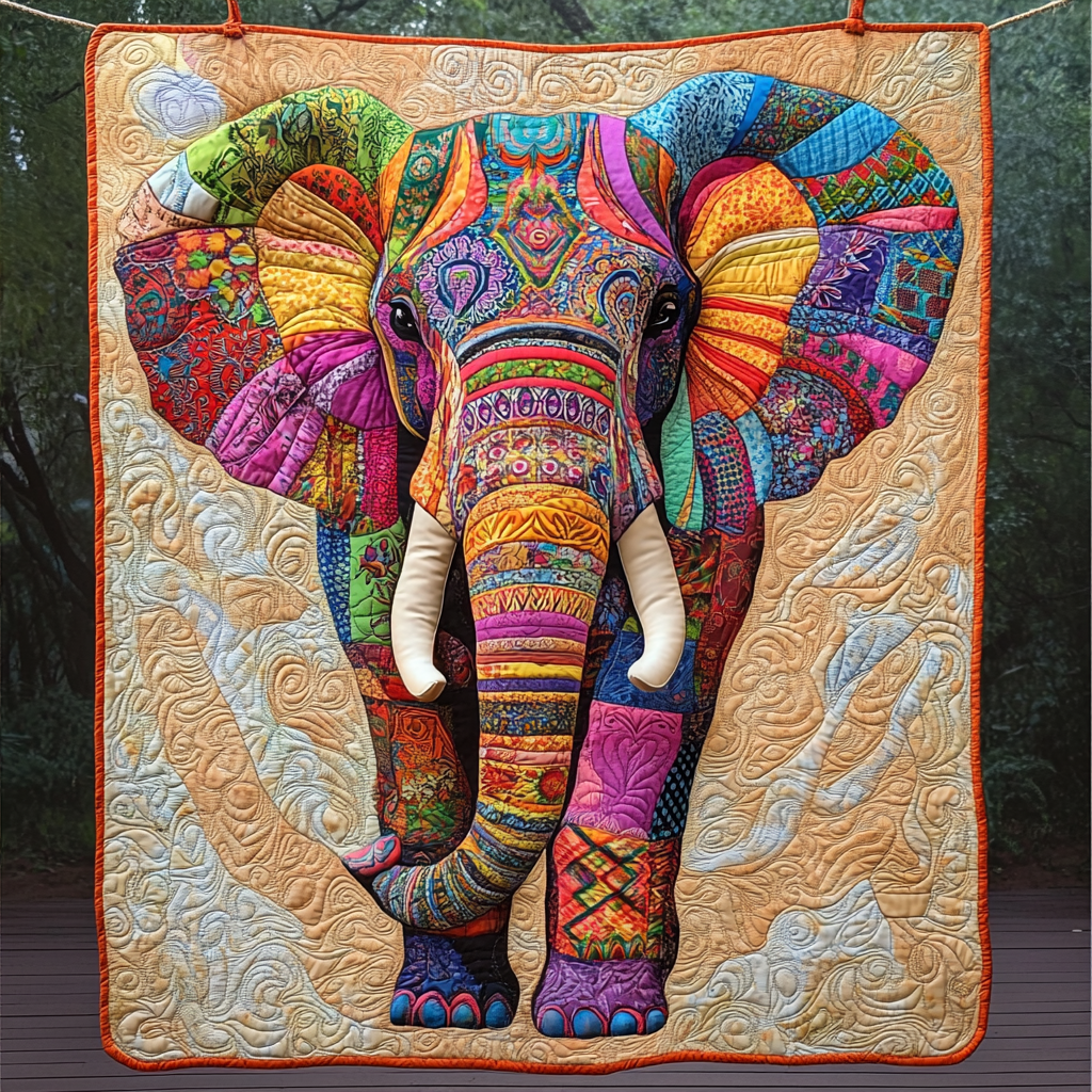 Sunset Strider Quilted Blanket - Throw (55" x 60")