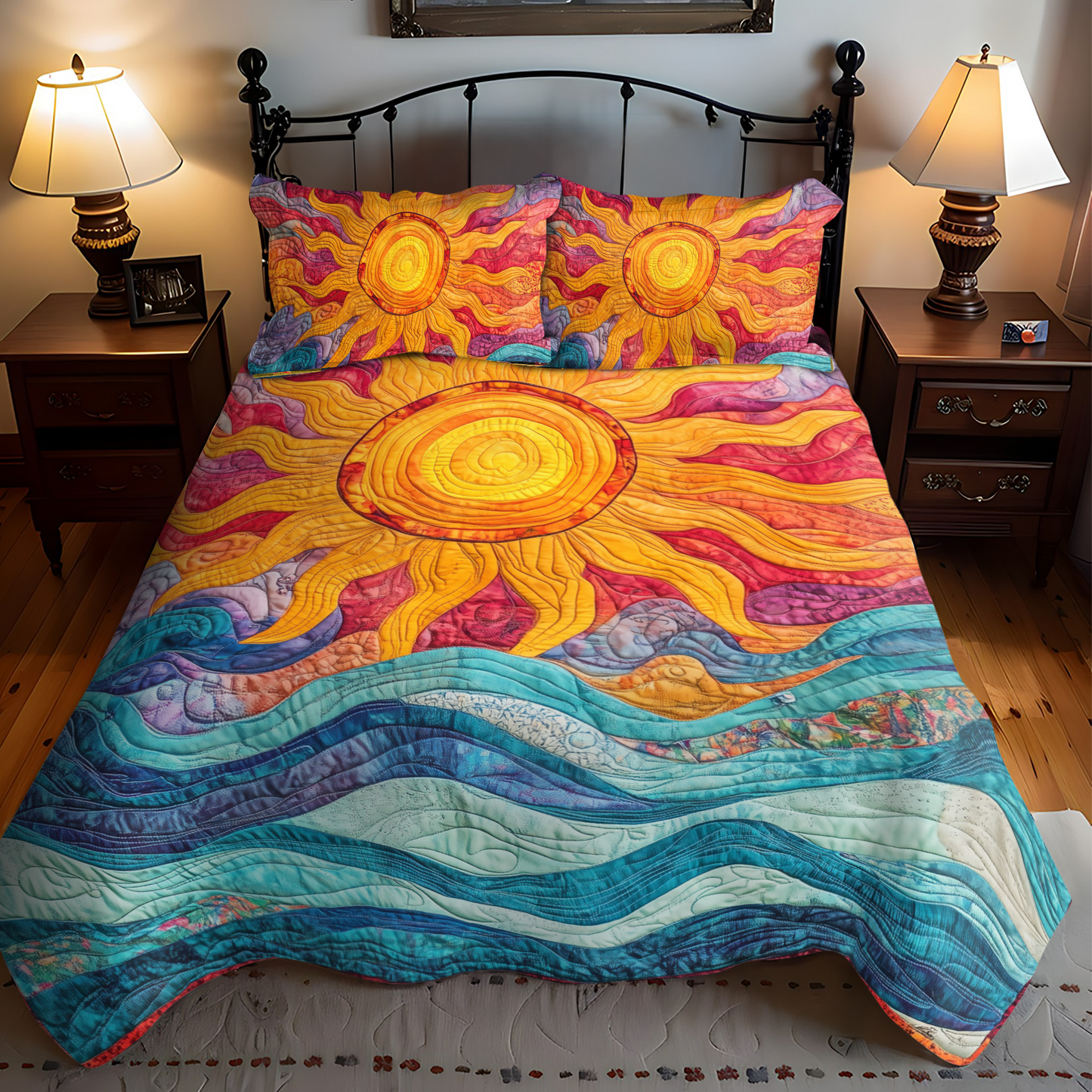 Sunshine Parade 3-Piece Quilted Bedding Set - Single (59" x 70")