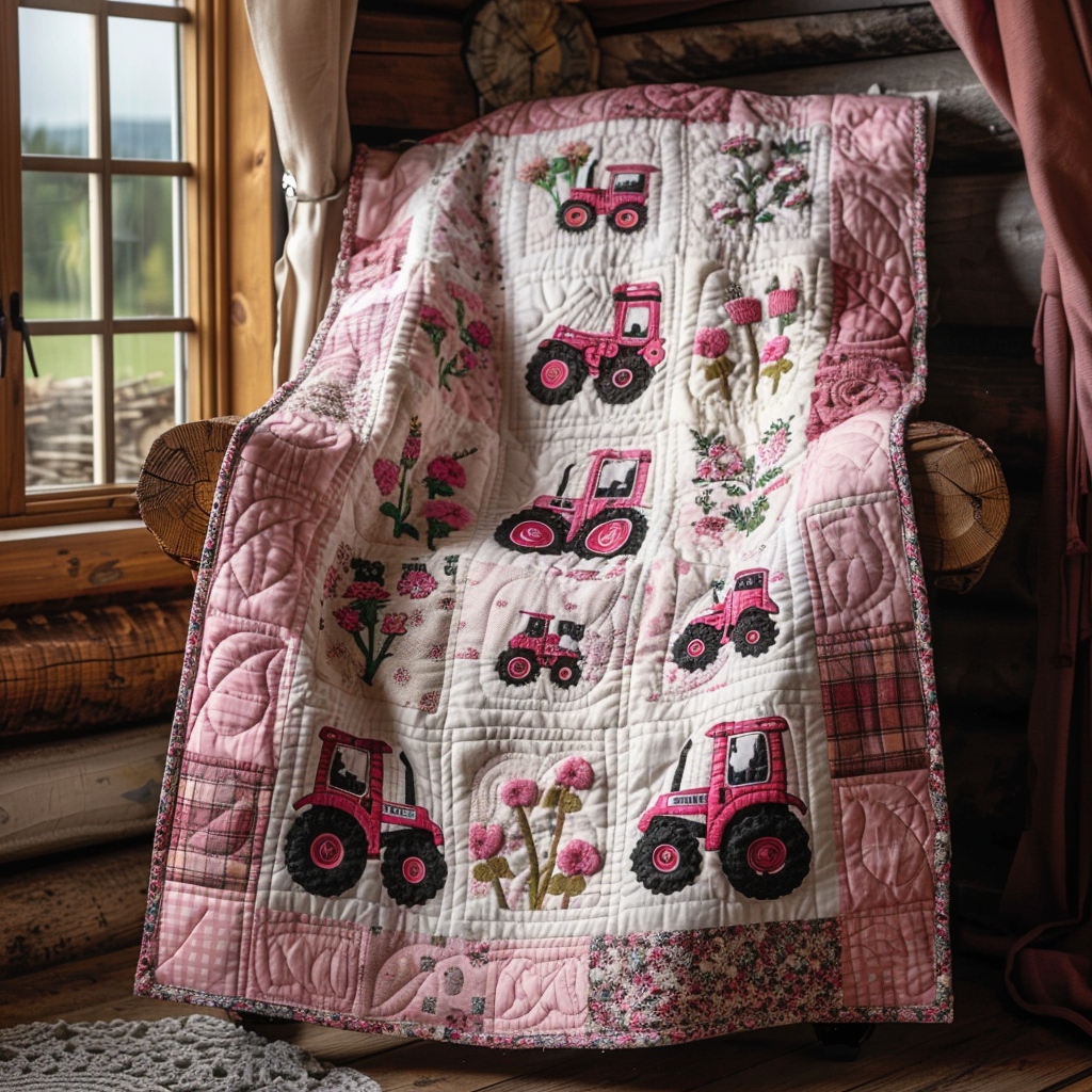 Sweet Harvest Quilted Blanket - Throw (55" x 60")