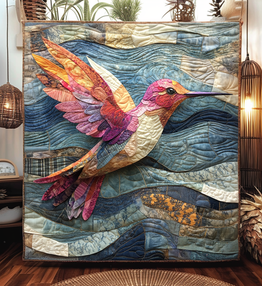 Sweet Flutter Quilted Blanket - Throw (55" x 60")