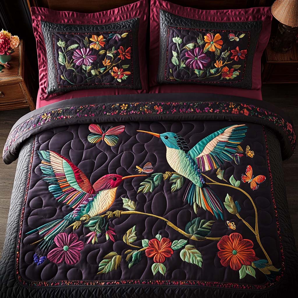 Sweet Harmony 3-Piece Quilted Bedding Set - Single (59" x 70")