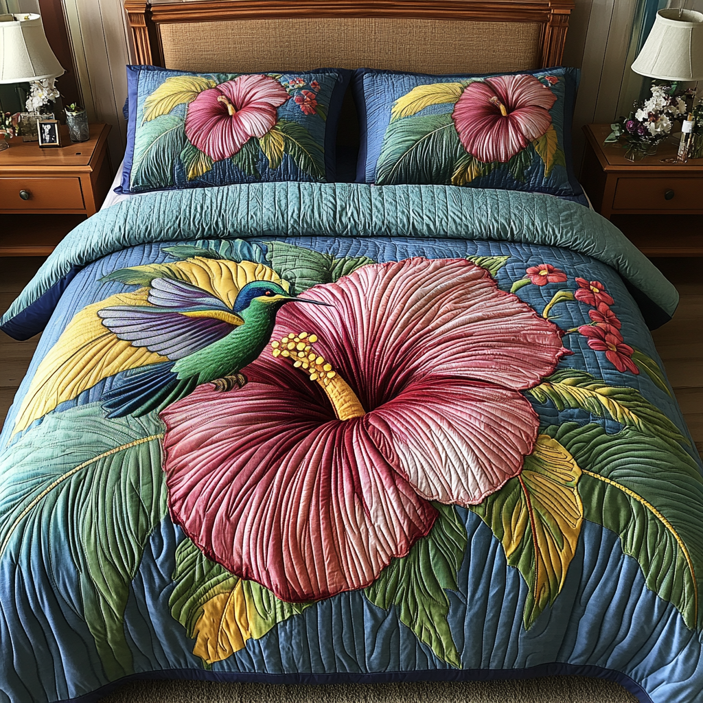 Sweet Hover 3-Piece Quilted Bedding Set - Single (59" x 70")