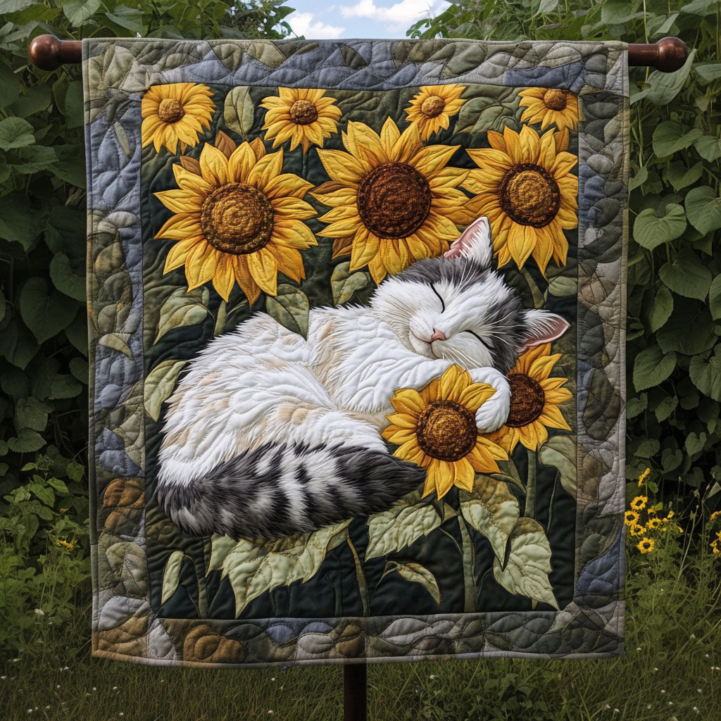 Tabby Tangles Quilted Blanket - Throw (55" x 60")