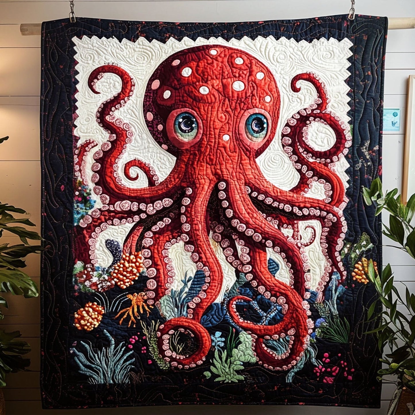 Tentacle Twilight Quilted Blanket - Baby (30" x 40")