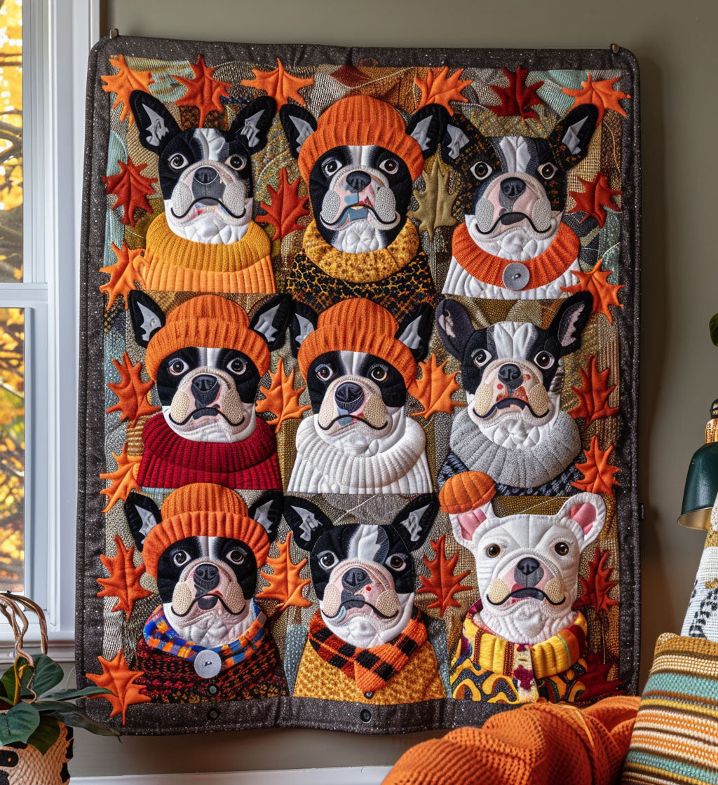 Terrier Cuddles Quilted Blanket - Throw (55" x 60")