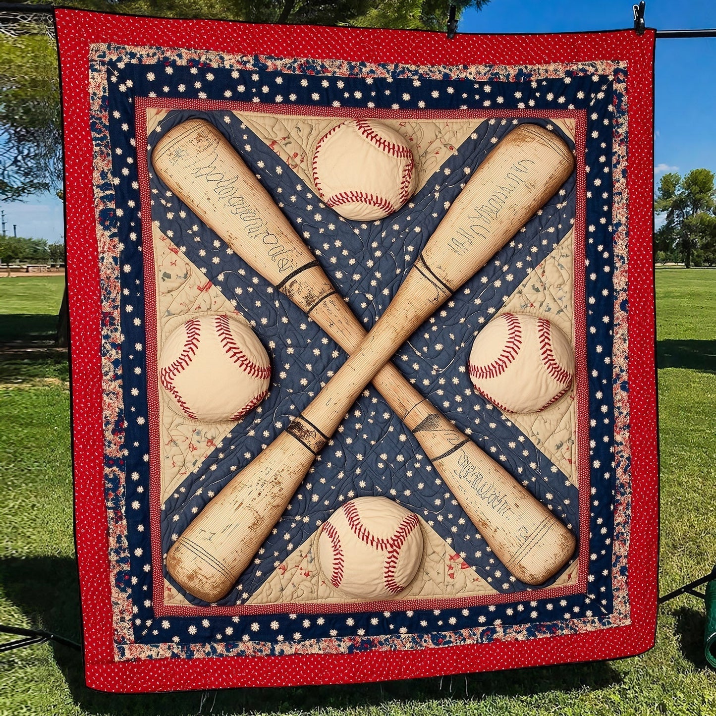 The Perfect Pitch Quilted Blanket - Throw (55" x 60")