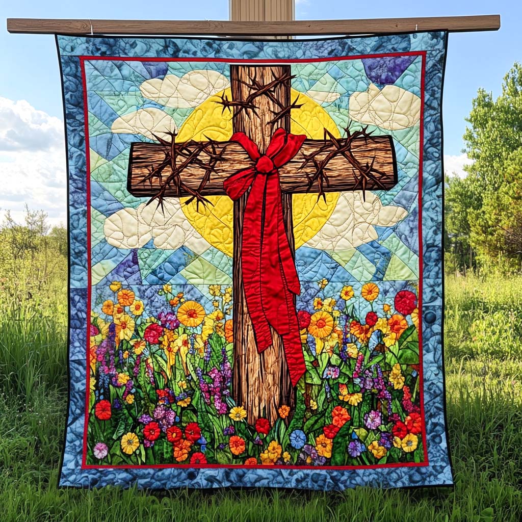 Thorned Crown Quilted Blanket - Throw (55" x 60")