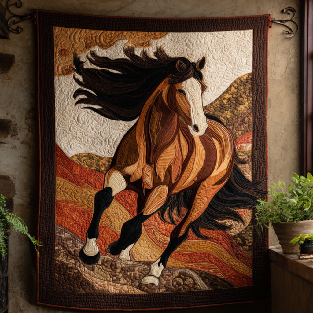Thundering Hooves Quilted Blanket - Baby (30" x 40") - Pack 1