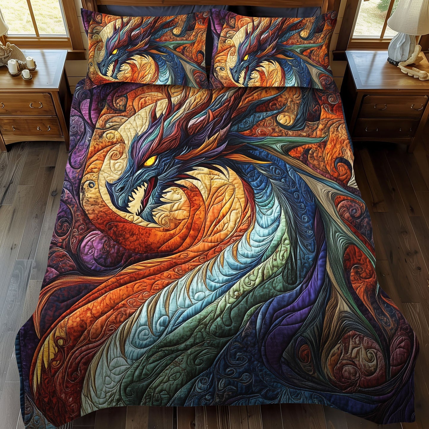 Thunderwing 3-Piece Quilted Bedding Set - Single (59" x 70")