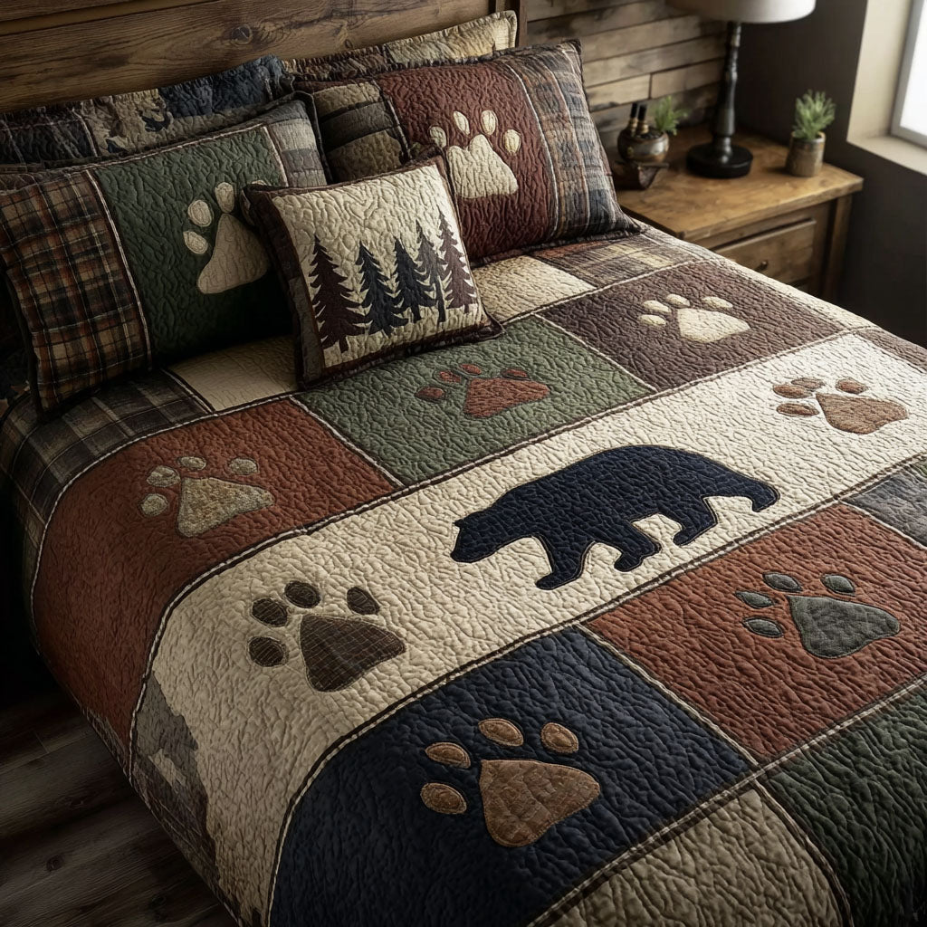 Timberline Passage 3-Piece Quilted Bedding Set - Single (59" x 70")