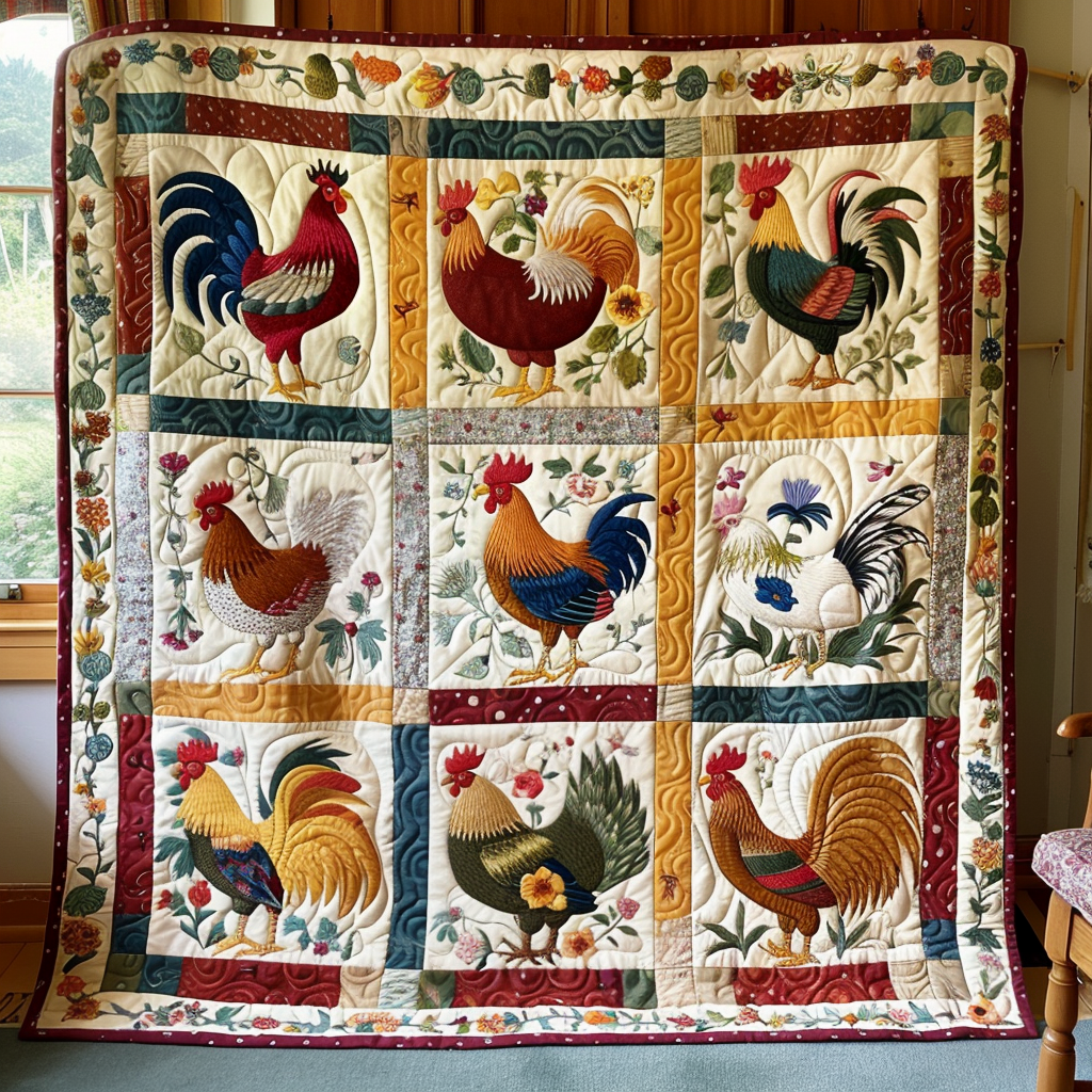 Timeless Clucker Quilted Blanket - Throw (55" x 60")