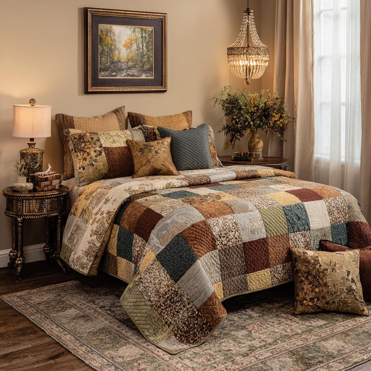 Timeless Patchwork 3-Piece Quilted Bedding Set - Single (59" x 70")
