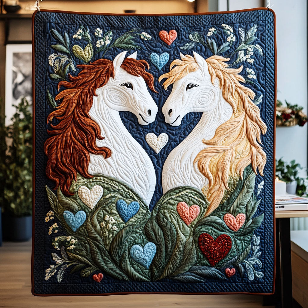 Together We Gallop Quilted Blanket - Baby (30" x 40")