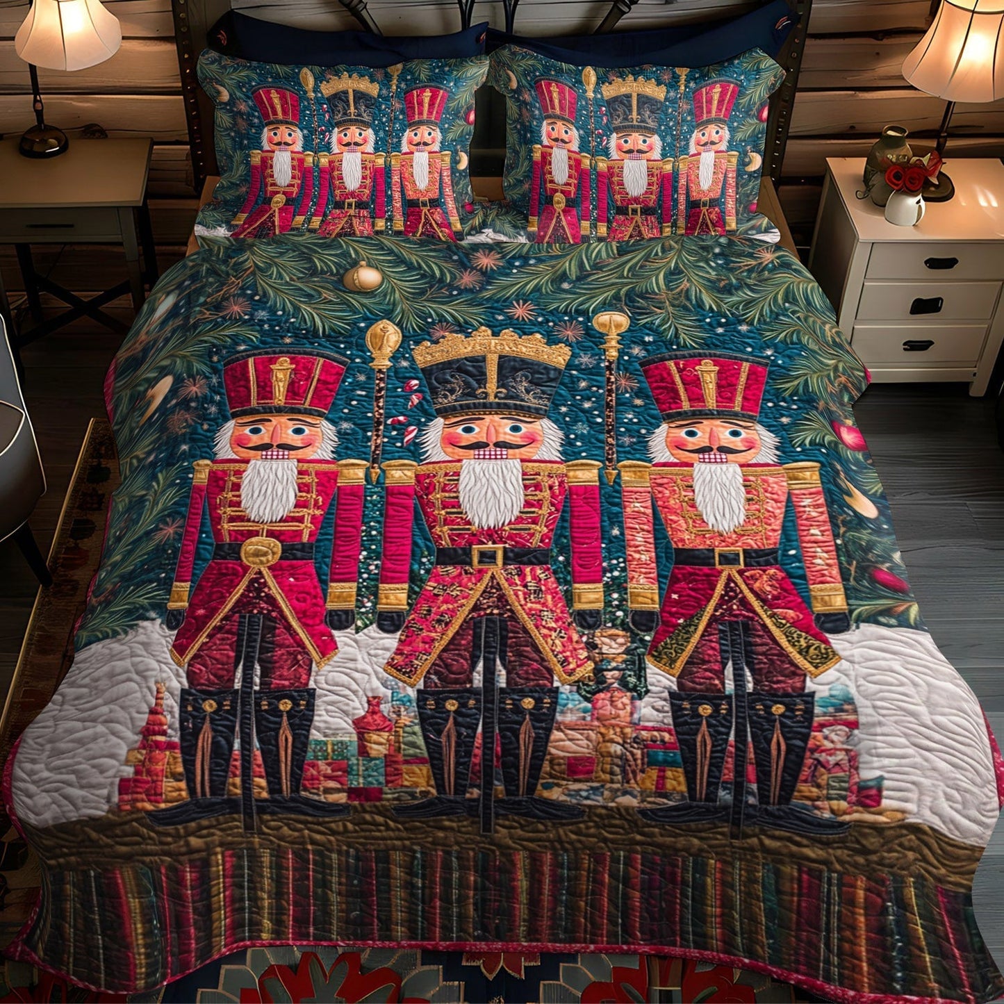 Toy Kingdom Delight 3-Piece Quilted Bedding Set - Single (59" x 70")