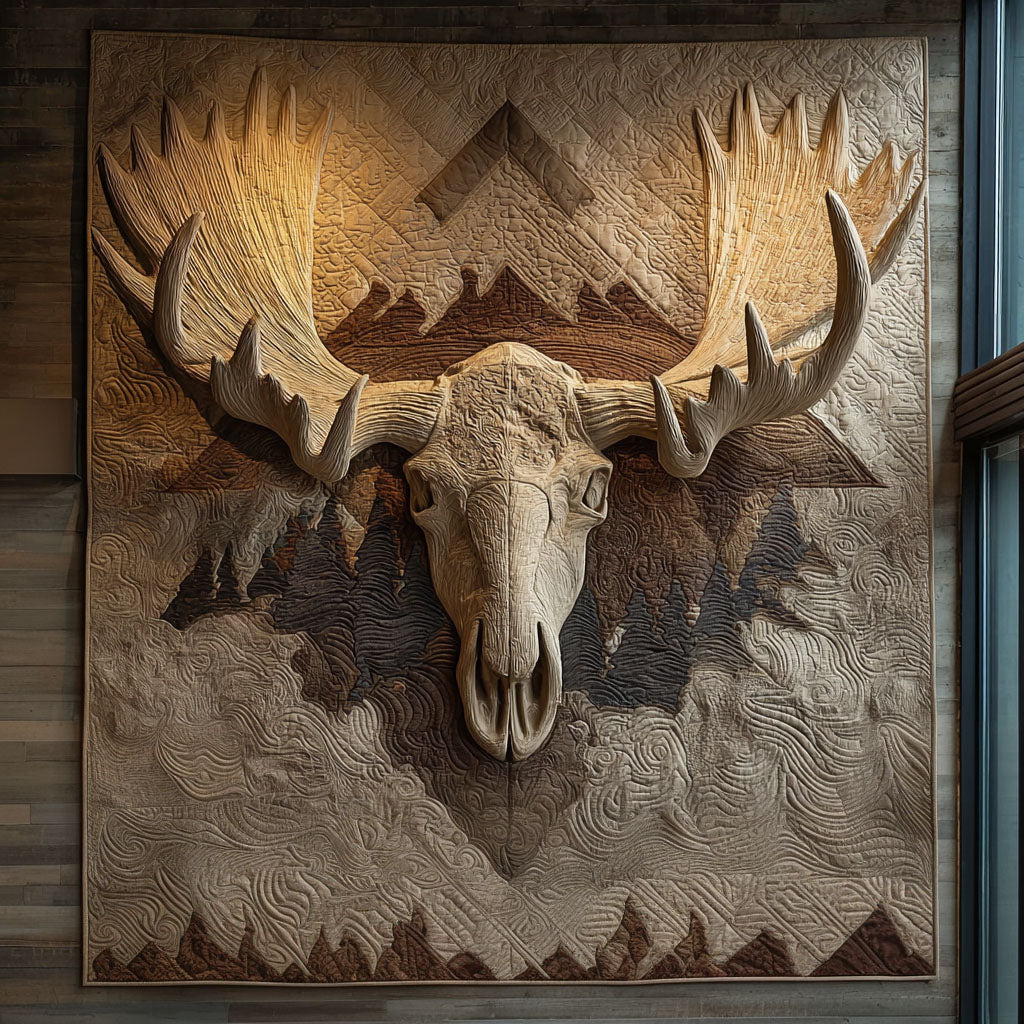 Trail of Antlers Quilted Blanket - Baby (30" x 40") - Pack 1