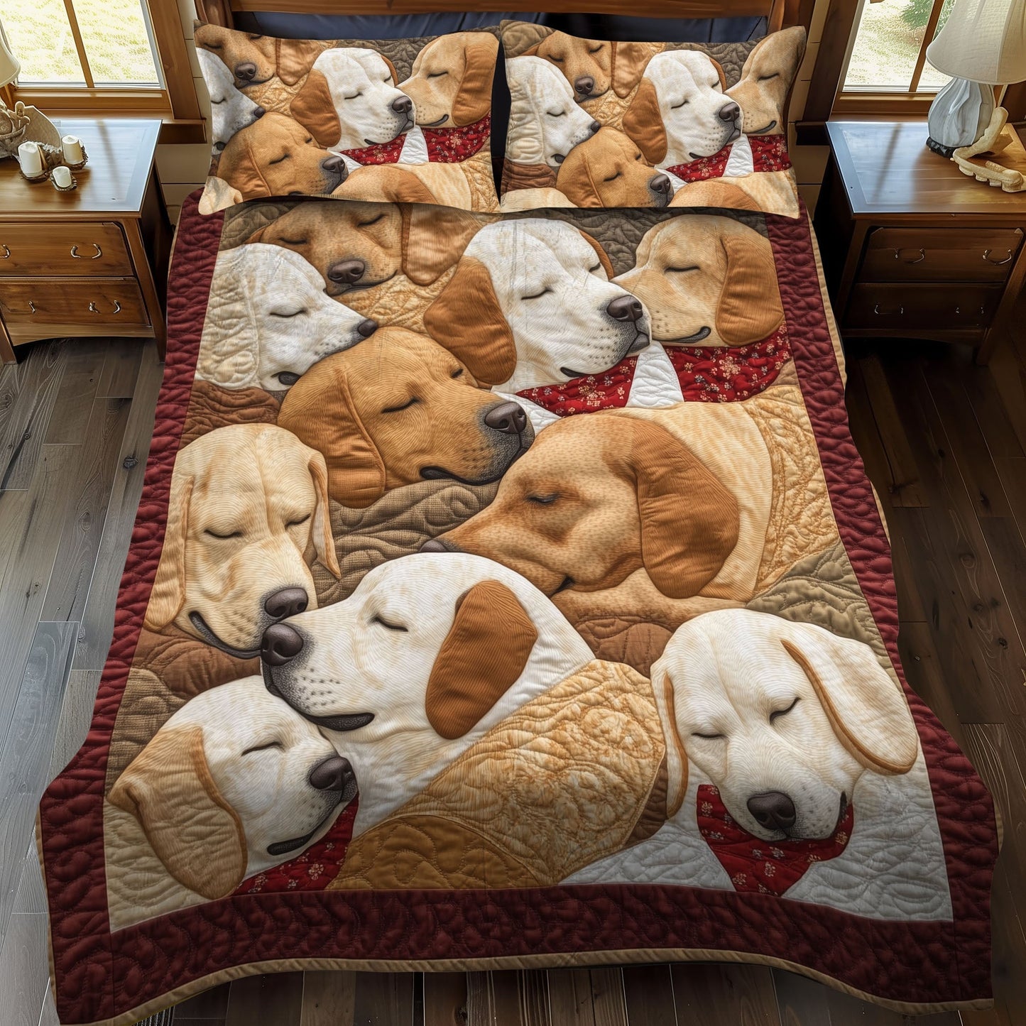 Trailblazer Tails 3-Piece Quilted Bedding Set - Single (59" x 70")