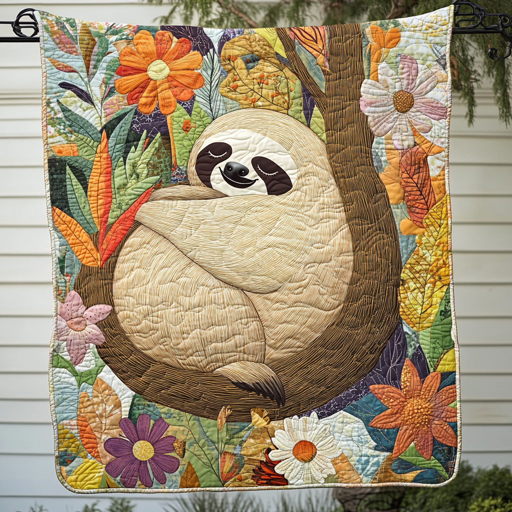 Tranquil Treetops Quilted Blanket - Throw (55" x 60")