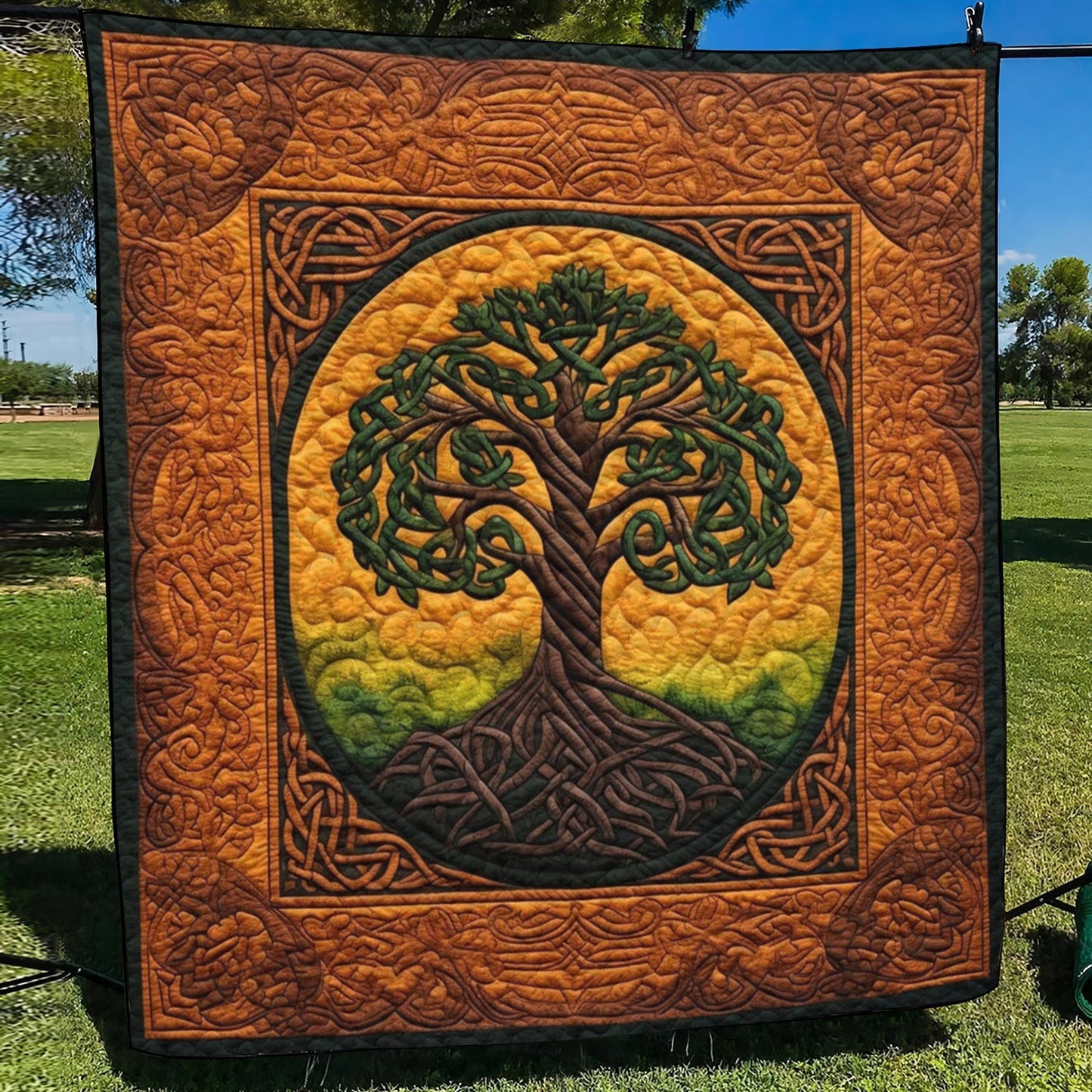 Tree Of Life Quilted Blanket - Throw (55" x 60")