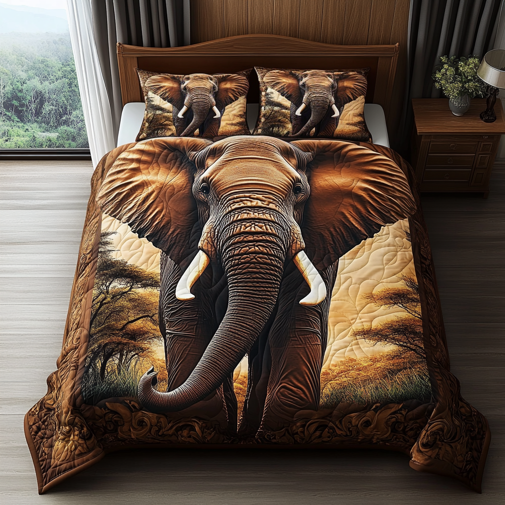 Tribal Titan Quilted Bedding Set - Single (59" x 70")