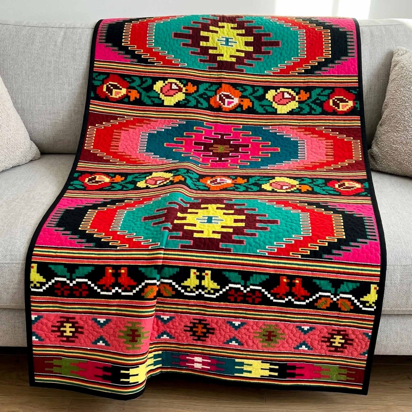 Tribal Echo Quilted Blanket - Baby (30" x 40") - Pack 1