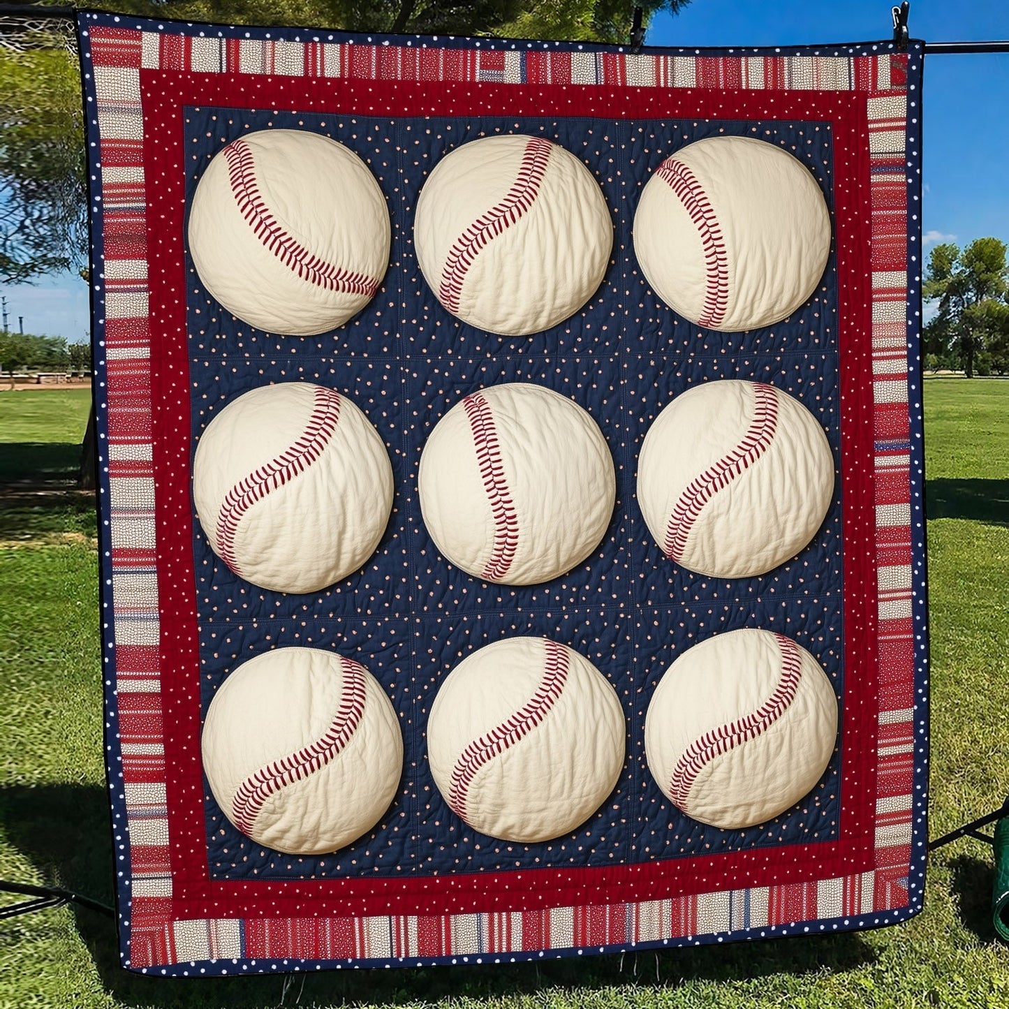 Triple Play Quilted Blanket - Throw (55" x 60")