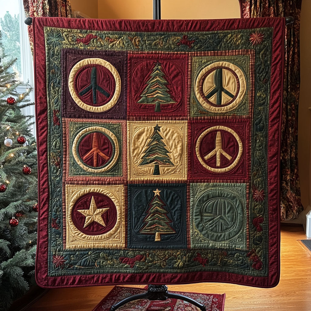 Trippy Toadstools Quilted Blanket - Throw (55" x 60")