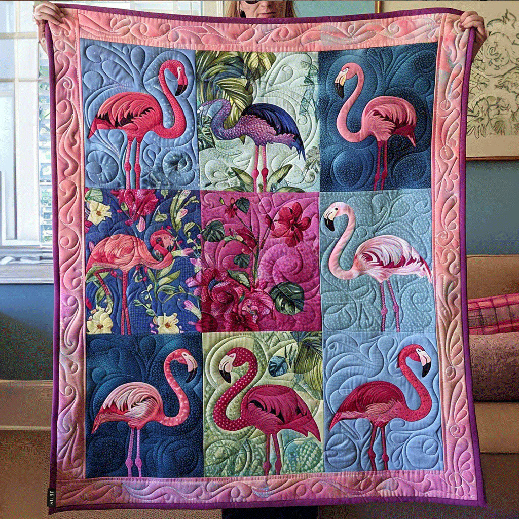 Tropical Bliss Quilted Blanket - Throw (55" x 60")