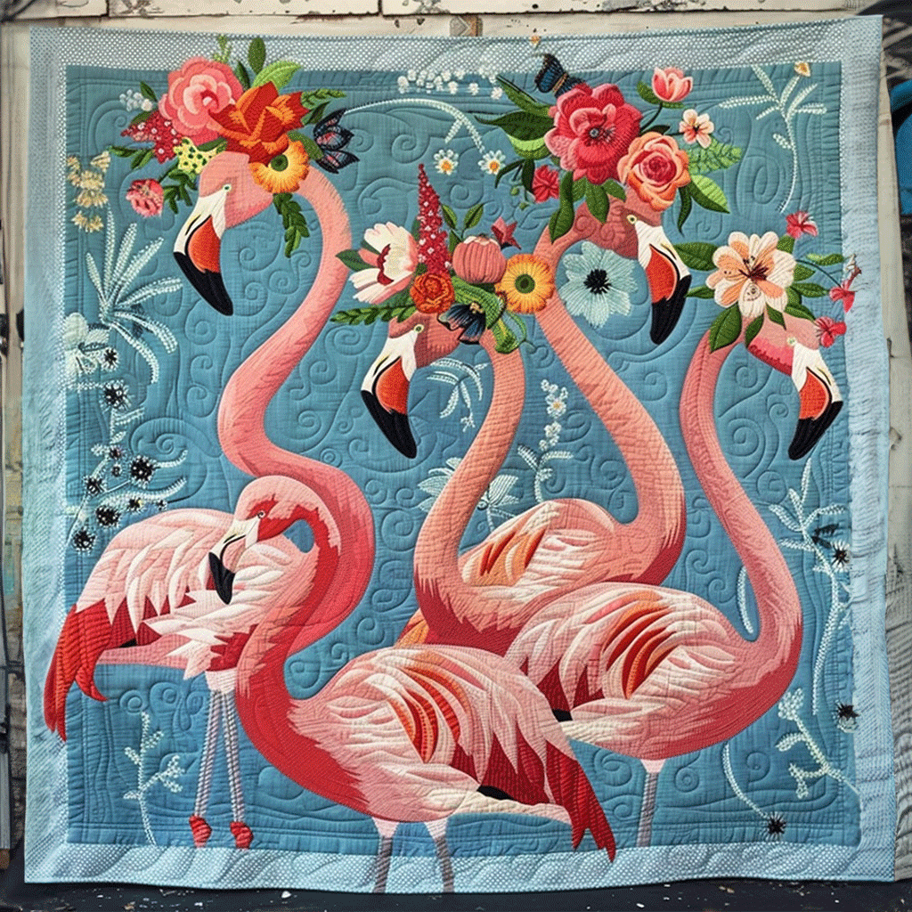Tropical Escape Quilted Blanket - Throw (55" x 60")