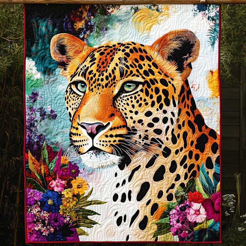 Tropical Haven Quilted Blanket - Throw (55" x 60")