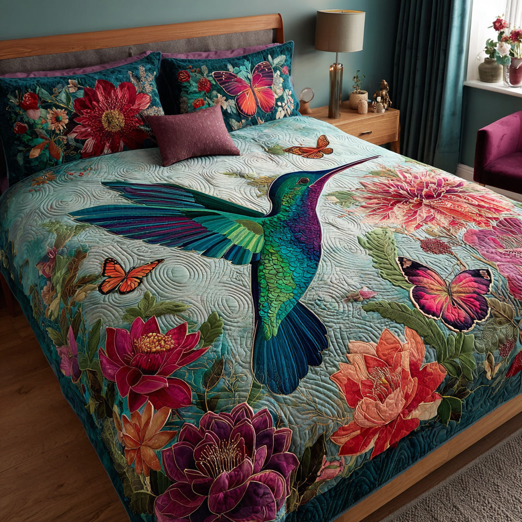 Tropical Jewel Bird Quilted Blanket - Baby (30" x 40") - Pack 1
