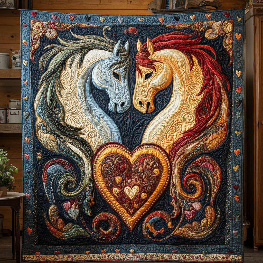 Trot of Love Quilted Blanket - Baby (30" x 40")