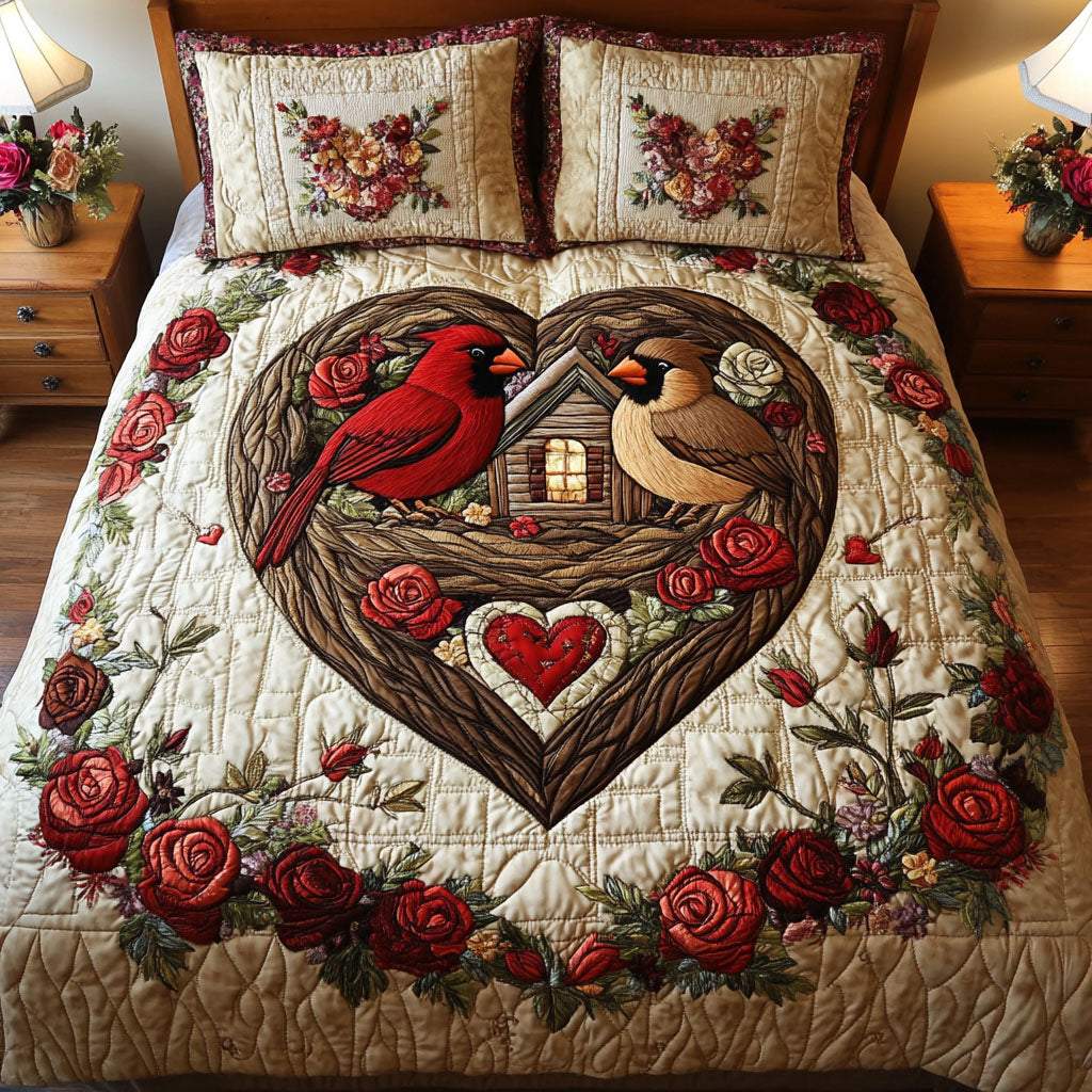 True Mates 3-Piece Quilted Bedding Set - Single (59" x 70")